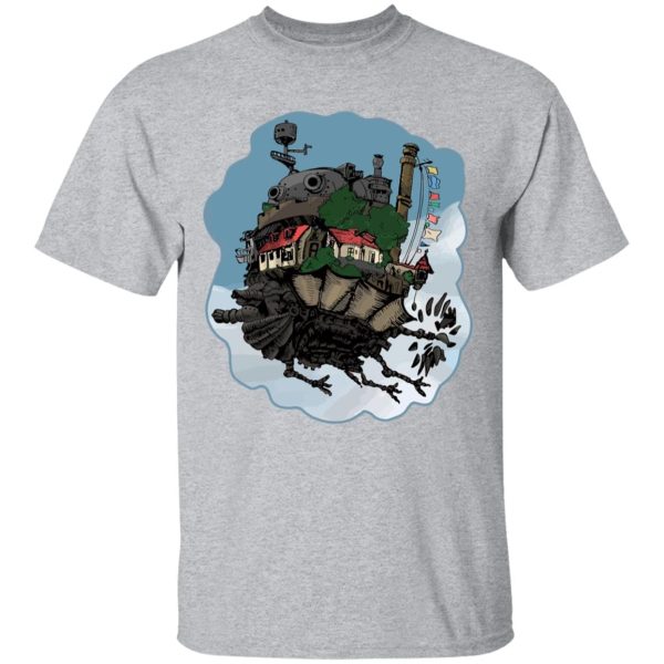 Howl's Moving Castle Showtimes - Howl’s Moving Castle Classic Color T Shirt-Apparel, Howl's Moving Castle, Howl's Moving Castle Showtimes, Tshirt