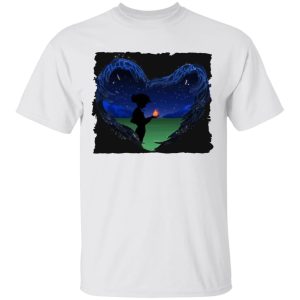 Howl's Moving Castle Howl Character Analysis - Howl’s Moving Castle – Howl meets Calcifer Classic T Shirt-Apparel, Howl's Moving Castle, Howl's Moving Castle Howl Character Analysis, Tshirt