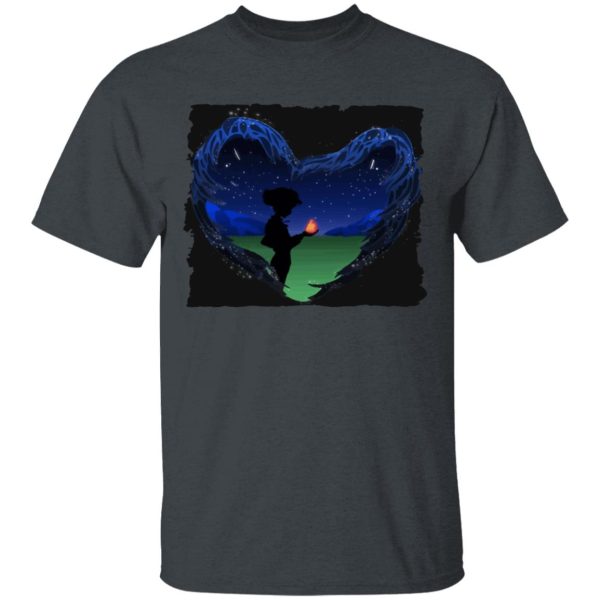 Howl's Moving Castle Howl Character Analysis - Howl’s Moving Castle – Howl meets Calcifer Classic T Shirt-Apparel, Howl's Moving Castle, Howl's Moving Castle Howl Character Analysis, Tshirt