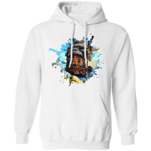 Howl's Moving Castle Howl - Howl’s Moving Castle Painting Hoodie-Apparel, Hoodie, Howl's Moving Castle, Howl's Moving Castle Howl