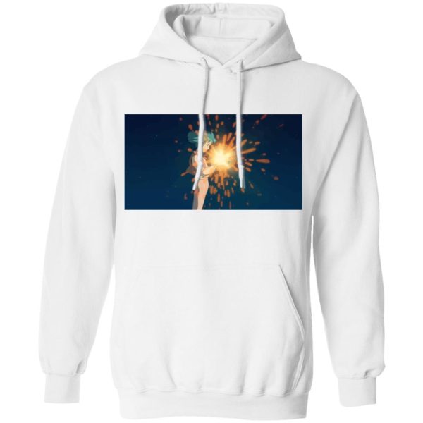 Howl's Moving Castle Wizard Howl - Howl’s Moving Castle – Howl meets Calcifer Color Hoodie-Apparel, Hoodie, Howl's Moving Castle, Howl's Moving Castle Wizard Howl