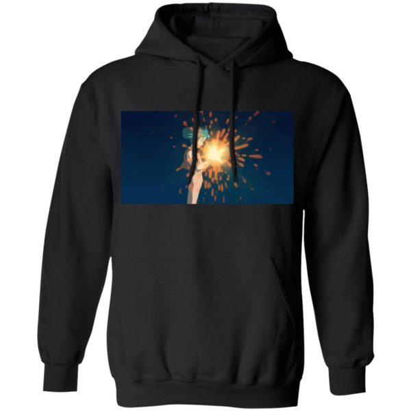 Howl's Moving Castle Wizard Howl - Howl’s Moving Castle – Howl meets Calcifer Color Hoodie-Apparel, Hoodie, Howl's Moving Castle, Howl's Moving Castle Wizard Howl