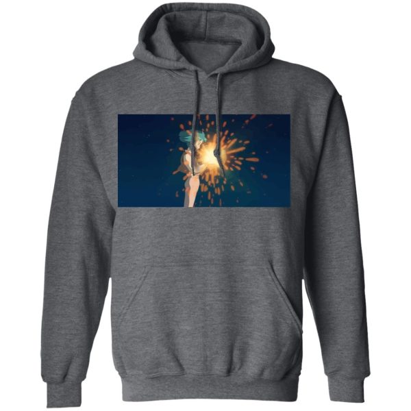 Howl's Moving Castle Wizard Howl - Howl’s Moving Castle – Howl meets Calcifer Color Hoodie-Apparel, Hoodie, Howl's Moving Castle, Howl's Moving Castle Wizard Howl