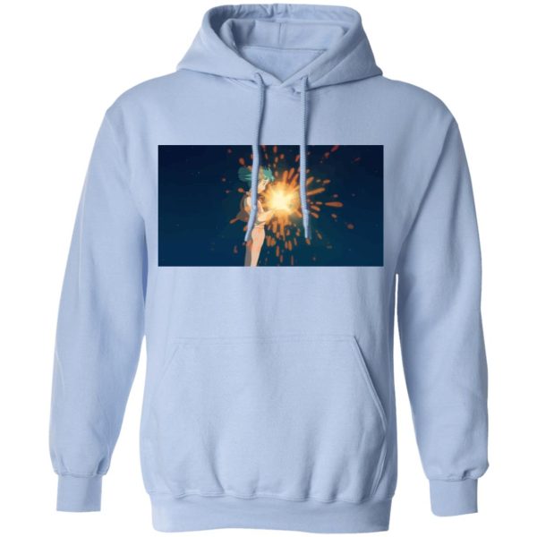 Howl's Moving Castle Wizard Howl - Howl’s Moving Castle – Howl meets Calcifer Color Hoodie-Apparel, Hoodie, Howl's Moving Castle, Howl's Moving Castle Wizard Howl