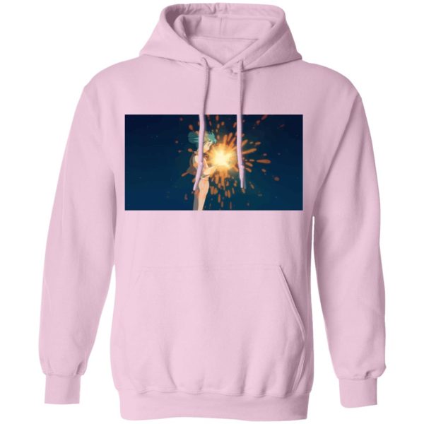 Howl's Moving Castle Wizard Howl - Howl’s Moving Castle – Howl meets Calcifer Color Hoodie-Apparel, Hoodie, Howl's Moving Castle, Howl's Moving Castle Wizard Howl