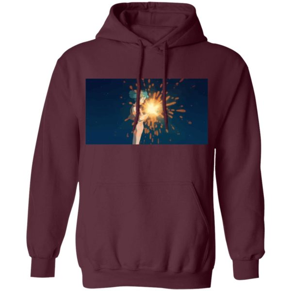 Howl's Moving Castle Wizard Howl - Howl’s Moving Castle – Howl meets Calcifer Color Hoodie-Apparel, Hoodie, Howl's Moving Castle, Howl's Moving Castle Wizard Howl