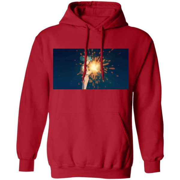 Howl's Moving Castle Wizard Howl - Howl’s Moving Castle – Howl meets Calcifer Color Hoodie-Apparel, Hoodie, Howl's Moving Castle, Howl's Moving Castle Wizard Howl