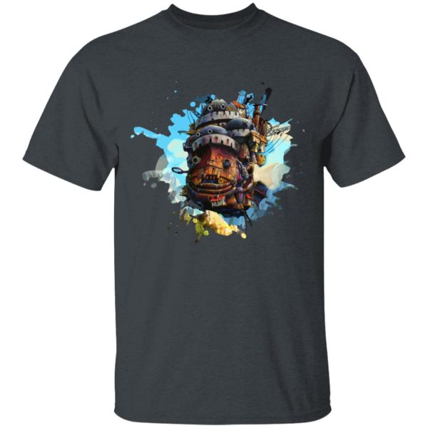 Witch Howl's Moving Castle - Howl’s Moving Castle Painting T Shirt-Apparel, Howl's Moving Castle, Tshirt, Witch Howl's Moving Castle