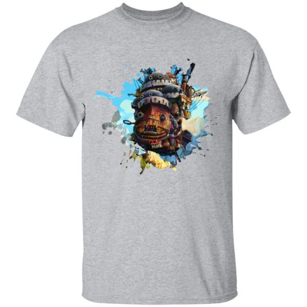 Witch Howl's Moving Castle - Howl’s Moving Castle Painting T Shirt-Apparel, Howl's Moving Castle, Tshirt, Witch Howl's Moving Castle