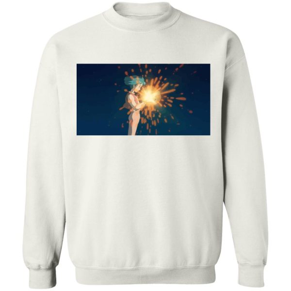 Howl's Moving Castle Diana Wynne Jones - Howl’s Moving Castle – Howl meets Calcifer Color Sweatshirt-Apparel, Howl's Moving Castle, Howl's Moving Castle Diana Wynne Jones, Sweatshirt