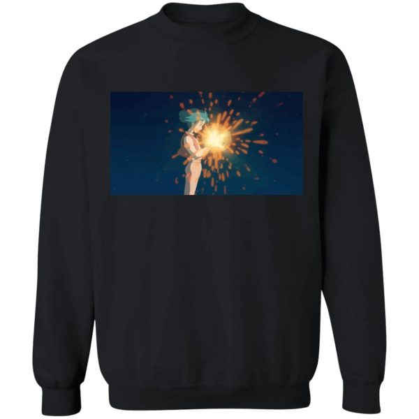 Howl's Moving Castle Diana Wynne Jones - Howl’s Moving Castle – Howl meets Calcifer Color Sweatshirt-Apparel, Howl's Moving Castle, Howl's Moving Castle Diana Wynne Jones, Sweatshirt