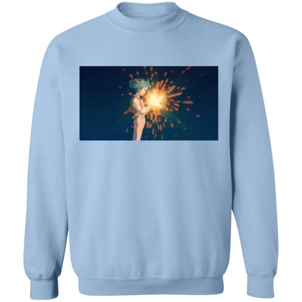 Howl's Moving Castle Diana Wynne Jones - Howl’s Moving Castle – Howl meets Calcifer Color Sweatshirt-Apparel, Howl's Moving Castle, Howl's Moving Castle Diana Wynne Jones, Sweatshirt