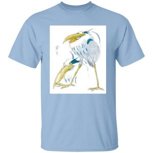 The Heron And The Boy - The Boy and The Heron – The Heron Sketch T Shirt-The Heron And The Boy