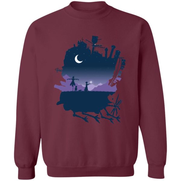 Howl's Moving Castle Diana Wynne Jones - Howl’s Moving Castle Midnight Sweatshirt-Apparel, Howl's Moving Castle, Howl's Moving Castle Diana Wynne Jones, Sweatshirt