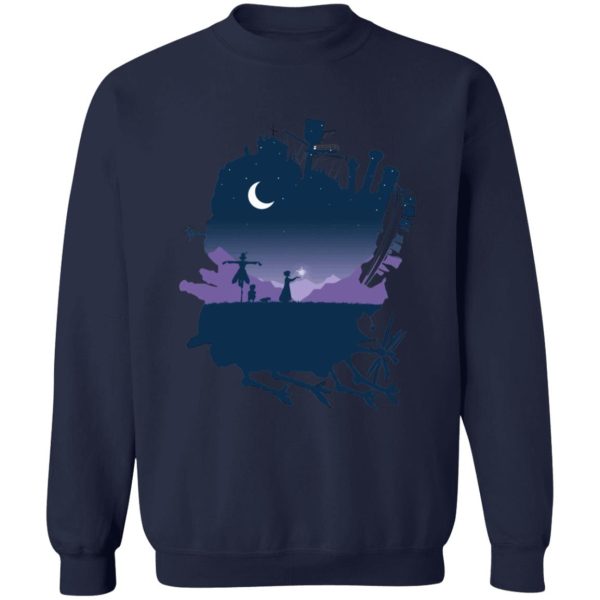 Howl's Moving Castle Diana Wynne Jones - Howl’s Moving Castle Midnight Sweatshirt-Apparel, Howl's Moving Castle, Howl's Moving Castle Diana Wynne Jones, Sweatshirt