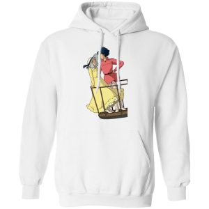 Howl's Moving Castle Piano - Howl’s Moving Castle – Sophie and Howl Gazing at Each other Hoodie-Apparel, Hoodie, Howl's Moving Castle, Howl's Moving Castle Piano