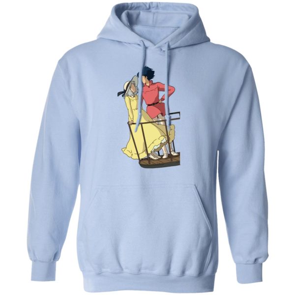 Howl's Moving Castle Piano - Howl’s Moving Castle – Sophie and Howl Gazing at Each other Hoodie-Apparel, Hoodie, Howl's Moving Castle, Howl's Moving Castle Piano