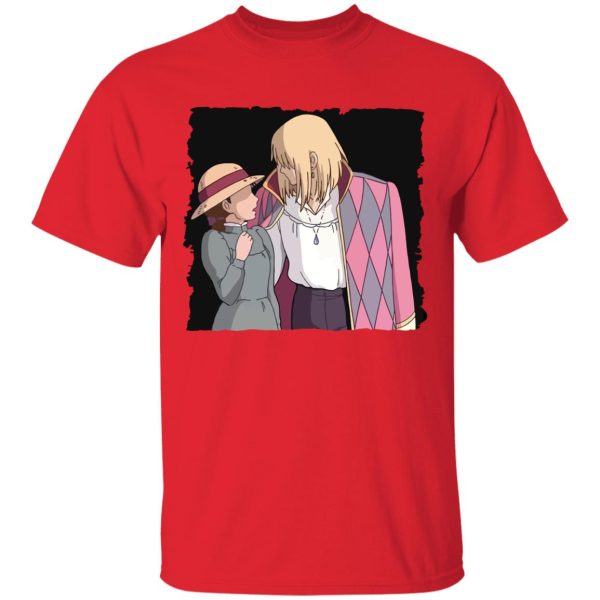 Howl's Moving Castle Howl - Howl’s Moving Castle – Howl and Sophie First Meet T Shirt-Apparel, Howl's Moving Castle, Howl's Moving Castle Howl, Tshirt