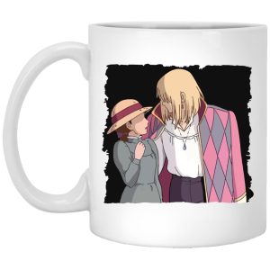 Turnip Head From Howl's Moving Castle - Howl’s Moving Castle – Howl and Sophie First Meet Mug-Accessories, House Decor, Howl's Moving Castle, Mug, Turnip Head From Howl's Moving Castle