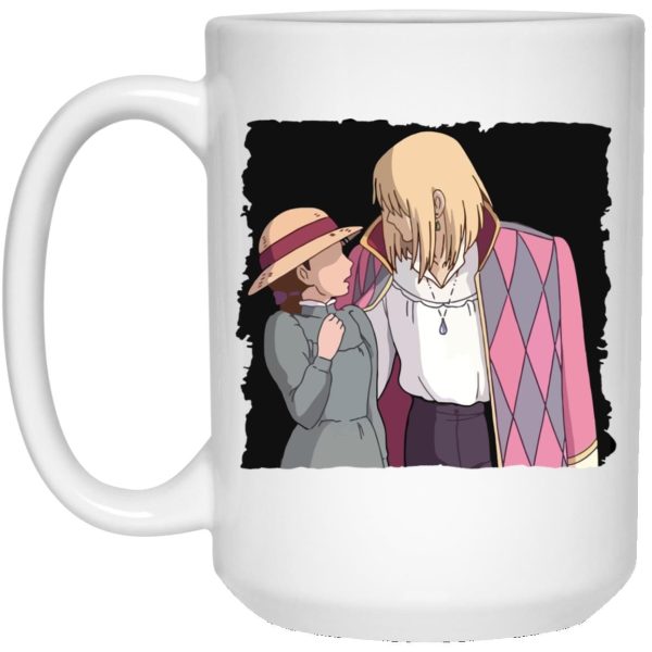 Turnip Head From Howl's Moving Castle - Howl’s Moving Castle – Howl and Sophie First Meet Mug-Accessories, House Decor, Howl's Moving Castle, Mug, Turnip Head From Howl's Moving Castle