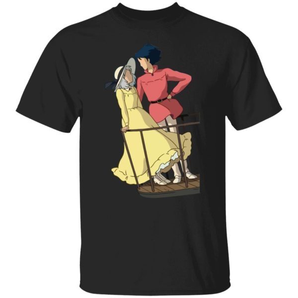 Howl's Moving Castle In Theaters - Howl’s Moving Castle – Sophie and Howl Gazing at Each other T Shirt-Apparel, Howl's Moving Castle, Howl's Moving Castle In Theaters, Tshirt