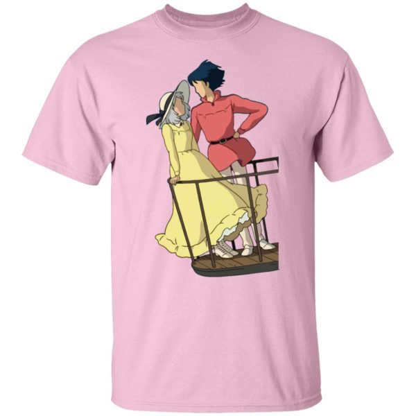 Howl's Moving Castle In Theaters - Howl’s Moving Castle – Sophie and Howl Gazing at Each other T Shirt-Apparel, Howl's Moving Castle, Howl's Moving Castle In Theaters, Tshirt