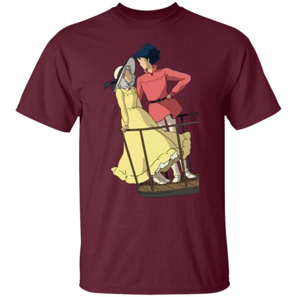 Howl's Moving Castle In Theaters - Howl’s Moving Castle – Sophie and Howl Gazing at Each other T Shirt-Apparel, Howl's Moving Castle, Howl's Moving Castle In Theaters, Tshirt