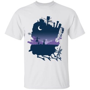 Howl's Moving Castle Music Sheet Piano - Howl’s Moving Castle Midnight T Shirt-Apparel, Howl's Moving Castle, Howl's Moving Castle Music Sheet Piano, Tshirt