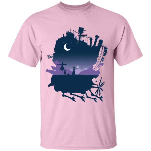 Howl's Moving Castle Music Sheet Piano - Howl’s Moving Castle Midnight T Shirt-Apparel, Howl's Moving Castle, Howl's Moving Castle Music Sheet Piano, Tshirt