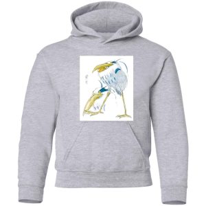 The Boy And The Heron Tickets - The Boy and The Heron – The Heron Sketch Hoodie for Kid-The Boy And The Heron Tickets