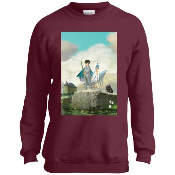 The Boy And The Heron Runtime - The Boy, The Heron and Grand Uncle Sweatshirt for Kid-The Boy And The Heron Runtime