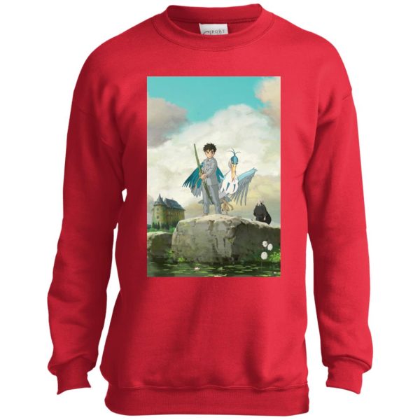 The Boy And The Heron Runtime - The Boy, The Heron and Grand Uncle Sweatshirt for Kid-The Boy And The Heron Runtime