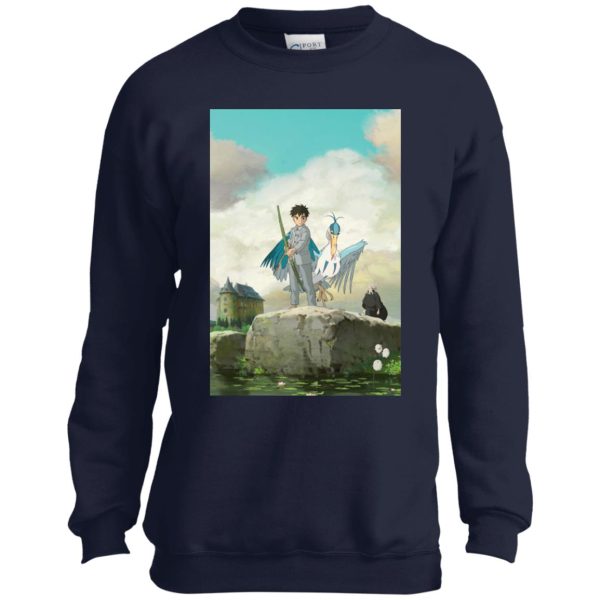 The Boy And The Heron Runtime - The Boy, The Heron and Grand Uncle Sweatshirt for Kid-The Boy And The Heron Runtime