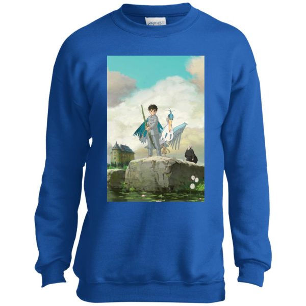 The Boy And The Heron Runtime - The Boy, The Heron and Grand Uncle Sweatshirt for Kid-The Boy And The Heron Runtime