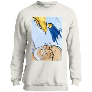 The Heron And The Boy - The Heron and Hayao Miyazaki Sweatshirt for Kid-The Heron And The Boy