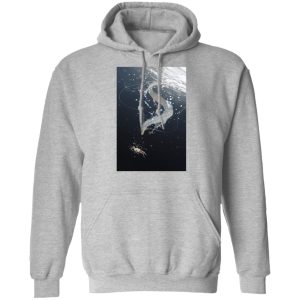 Spirited Away Cinema - Spirited Away Haku and Chihiro Under Water Fanart Hoodie-Apparel, Hoodie, Spirited Away, Spirited Away Cinema