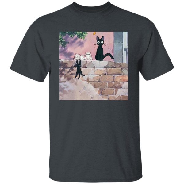 Kiki's Delivery Service Cast - Jiji Family T Shirt-Apparel, Kiki's Delivery Service, Kiki's Delivery Service Cast, Tshirt