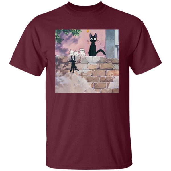 Kiki's Delivery Service Cast - Jiji Family T Shirt-Apparel, Kiki's Delivery Service, Kiki's Delivery Service Cast, Tshirt