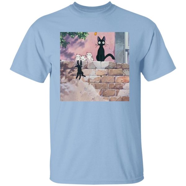 Kiki's Delivery Service Cast - Jiji Family T Shirt-Apparel, Kiki's Delivery Service, Kiki's Delivery Service Cast, Tshirt