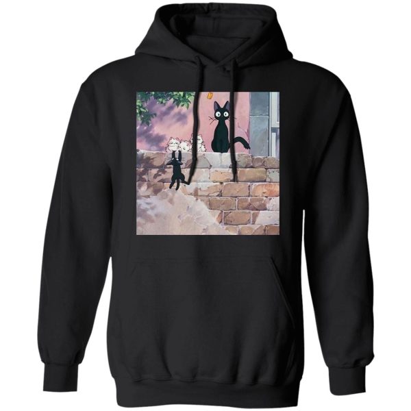 Kiki's Delivery Service Cat Name - Jiji Family Hoodie-Apparel, Hoodie, Kiki's Delivery Service, Kiki's Delivery Service Cat Name