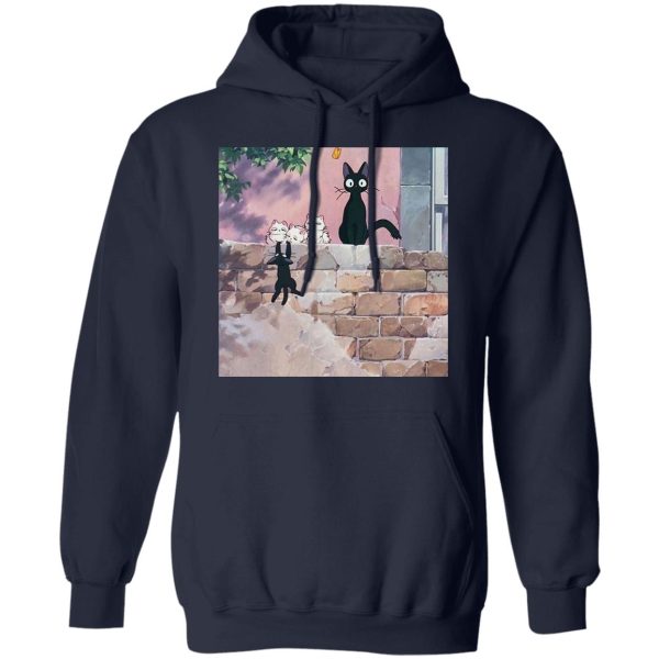 Kiki's Delivery Service Cat Name - Jiji Family Hoodie-Apparel, Hoodie, Kiki's Delivery Service, Kiki's Delivery Service Cat Name