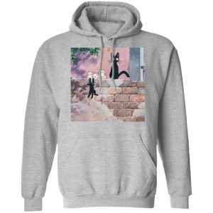 Kiki's Delivery Service Cat Name - Jiji Family Hoodie-Apparel, Hoodie, Kiki's Delivery Service, Kiki's Delivery Service Cat Name