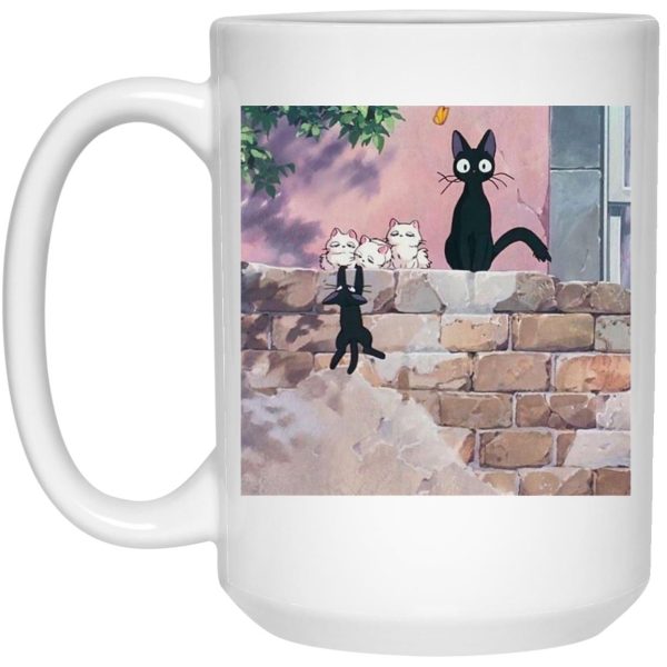 Howl In Howl's Moving Castle - Jiji Family Mug-House Decor, Howl In Howl's Moving Castle, Kiki's Delivery Service, Mug