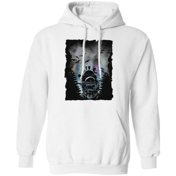 Howl's Moving Castle In Theaters - Howl’s Moving Castle At Night Hoodie-Apparel, Hoodie, Howl's Moving Castle, Howl's Moving Castle In Theaters