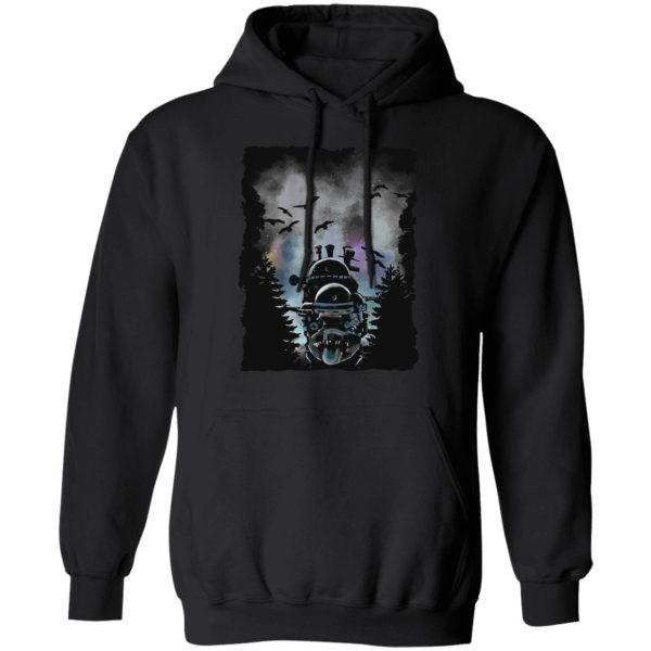 Howl's Moving Castle In Theaters - Howl’s Moving Castle At Night Hoodie-Apparel, Hoodie, Howl's Moving Castle, Howl's Moving Castle In Theaters