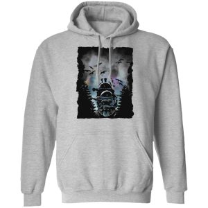 Howl's Moving Castle In Theaters - Howl’s Moving Castle At Night Hoodie-Apparel, Hoodie, Howl's Moving Castle, Howl's Moving Castle In Theaters