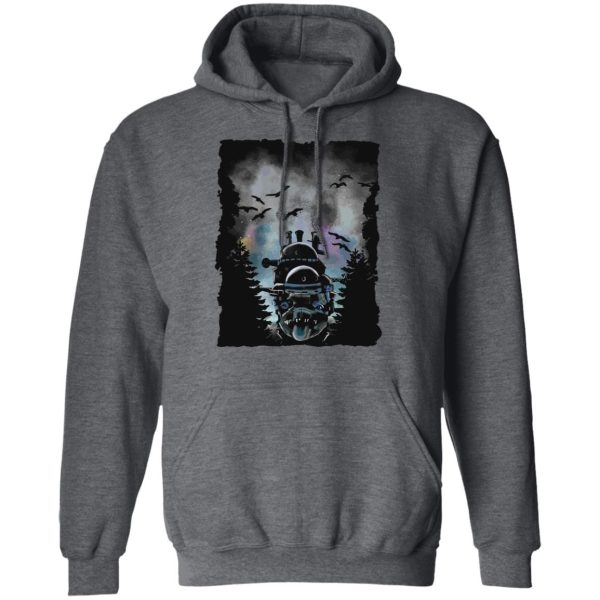 Howl's Moving Castle In Theaters - Howl’s Moving Castle At Night Hoodie-Apparel, Hoodie, Howl's Moving Castle, Howl's Moving Castle In Theaters