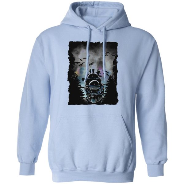 Howl's Moving Castle In Theaters - Howl’s Moving Castle At Night Hoodie-Apparel, Hoodie, Howl's Moving Castle, Howl's Moving Castle In Theaters