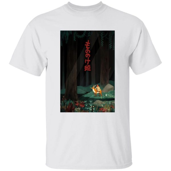 Princess Mononoke Yakul - Princess Mononoke – Ashitaka in the Forest T Shirt-Apparel, princess mononoke, Princess Mononoke Yakul, Tshirt