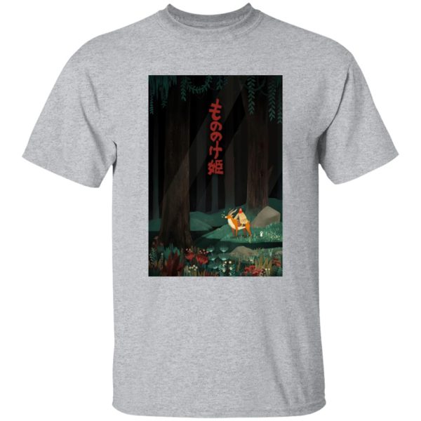 Princess Mononoke Yakul - Princess Mononoke – Ashitaka in the Forest T Shirt-Apparel, princess mononoke, Princess Mononoke Yakul, Tshirt